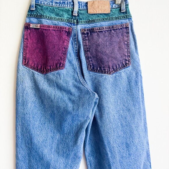 Zena Jeans Vintage Dyed DenimRelaxed Fit Jeans 25 - Picture 1 of 7